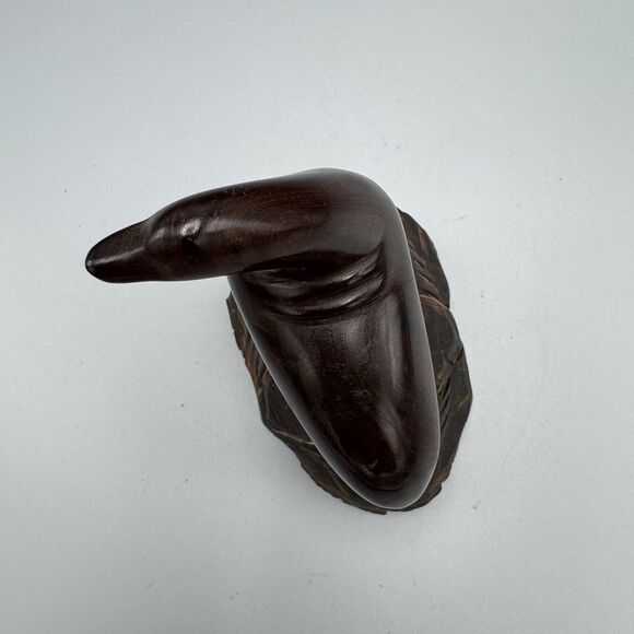 Vintage Hand Carved Ironwood Seal Sea Lion Figurine Sculpture MCM Nautical 5.5"T - Picture 7 of 7